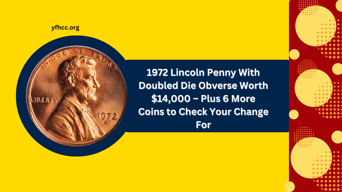 1972 Lincoln Penny With Doubled Die Obverse Worth $14,000 – Plus 6 More Coins to Check Your Change For