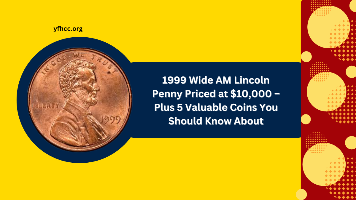 1999 Wide AM Lincoln Penny Priced at $10,000 – Plus 5 Valuable Coins You Should Know About